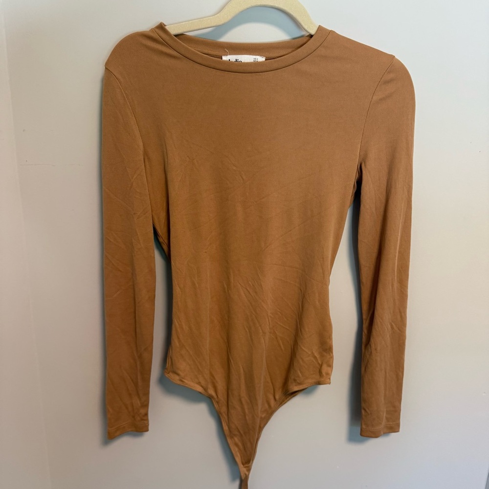 Elodie Tan Long Sleeve Bodysuit